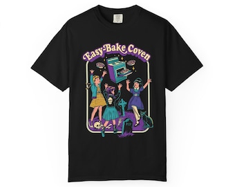 Chemise Coven facile à cuire, couleurs confort, chemise de fan d'horreur des années 90, t-shirt graphique surdimensionné, t-shirts vintage, t-shirt d'Halloween