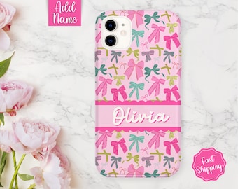 Coquette Phone Case, Custom Phone Case, Personalized Phone Case with name, Cat Phone Case, Cell Phone Case, Cute Phone Case, Gift for Her