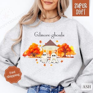Gilmore Ghouls Sweatshirt,  Cozy Fall Sweatshirt for Women, Pumpkin Season Sweater, TV Show Fan Sweater, Autumn Sweatshirt, Gift for Her