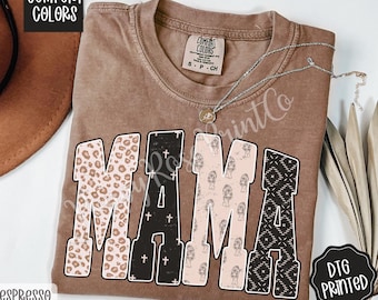 Mama Tiger Shirt Comfort Colors, Trendy Graphic Women's Tee, Cute Neutral Mom T-Shirt, New Mom Shirt, Mother's Day Gift, Gift for Mom