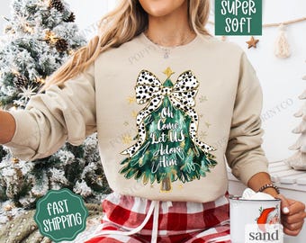 Adore Him Sweatshirt, Religious Christmas Sweater, Women's Holiday Crewneck, Faith Sweater, Religious Holiday Sweatshirt, Gift for Her