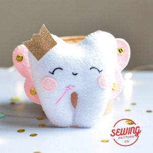 Tooth Fairy PDF Sewing Pattern from Felt with Printable Certificate