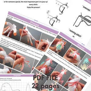 A preview of the PDF sewing pattern showing clear step-by-step instructions and several high-resolution tutorial photos.