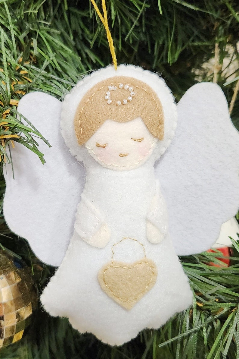 hand sewing angel pattern for Christmas