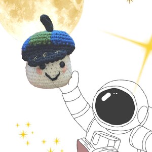 Zero-Gravity Indicator for NASA's Artemis II mission crochet pattern