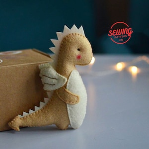 Dragon Felt Toy PDF Pattern: DIY Baby Mobile & Nursery Decor