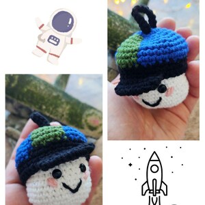 Artemis Moon Mascot crochet pattern , plushy
