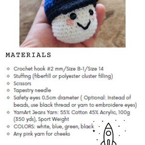 Artemis Moon Crochet Pattern, Amigurumi Space Mission Mascot image 7