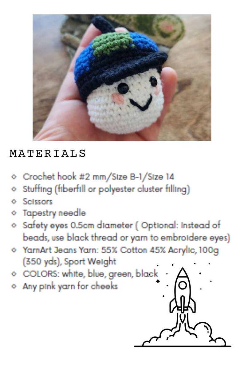Artemis Moon Crochet Pattern, Amigurumi Space Mission Mascot image 7