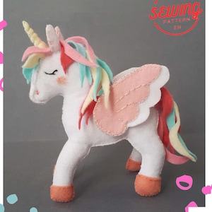 Close-up of the unicorn's wings being attached to the body