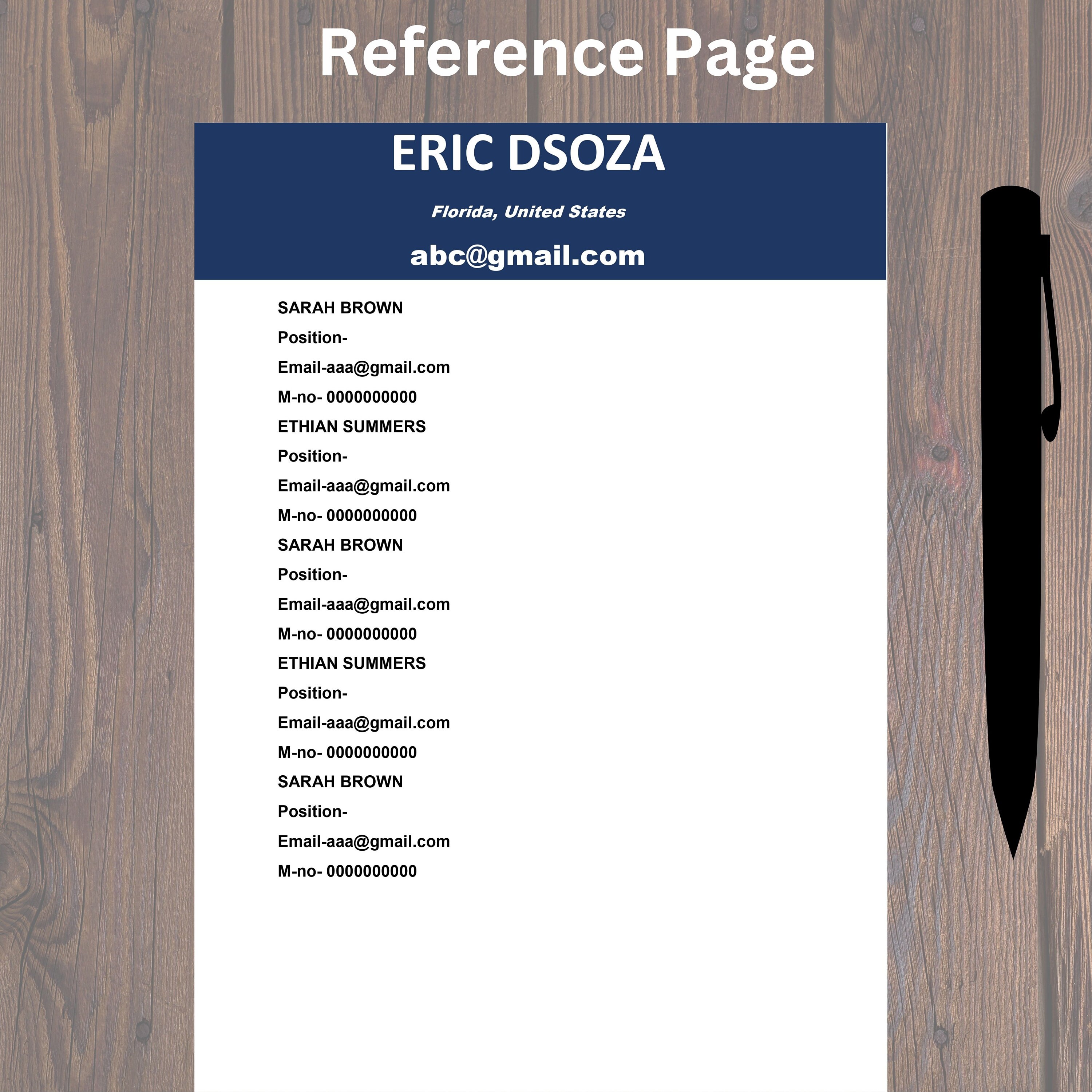 Modern Resume With Photo for Ms - Il Fullxfull.5670985793 L7a9
