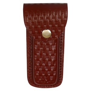 DAMASCUS Hunting KNIVES Premium Cowhide Classic Design Leather Sheath for Folding Pocket Knives