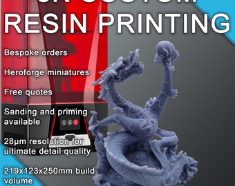 8K Custom Resin Printing