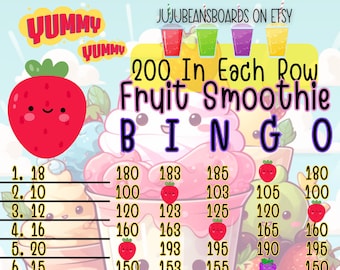 Bingo 15 Line Bingo Board, 200 In Each Row