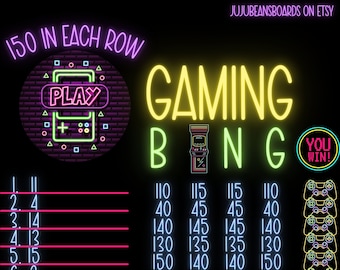 Gaming 150 WTA PYP 15 Line Bingo Board, 150 In Each Row