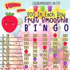 Bingo 15 Line Bingo Board, 200 In Each Row