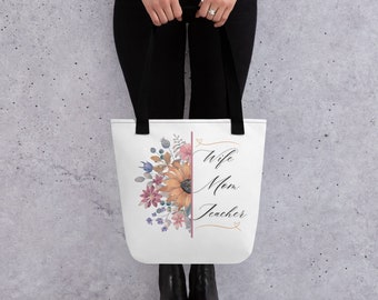 Wife.Mom.Teacher - Tote Bag