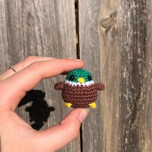 Handmade Crochet Duck (Key-chain option available)