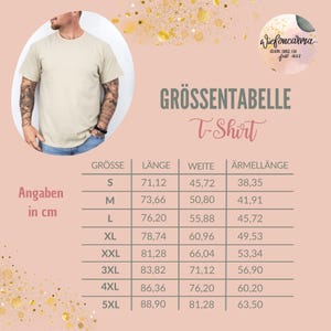 Größentabelle für Gildan 5000 Shirts