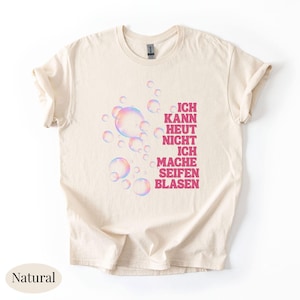 Statement T-shirt for women with soap bubble print, funny saying, self-care, mindfulness, mental health, yoga clothing image 3