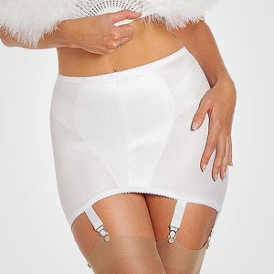 Glamourettes and Starletts — White 'Sophia' corselette girdle