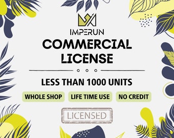 IMPERUN Commercial License For All Designs | Less than 1000 units