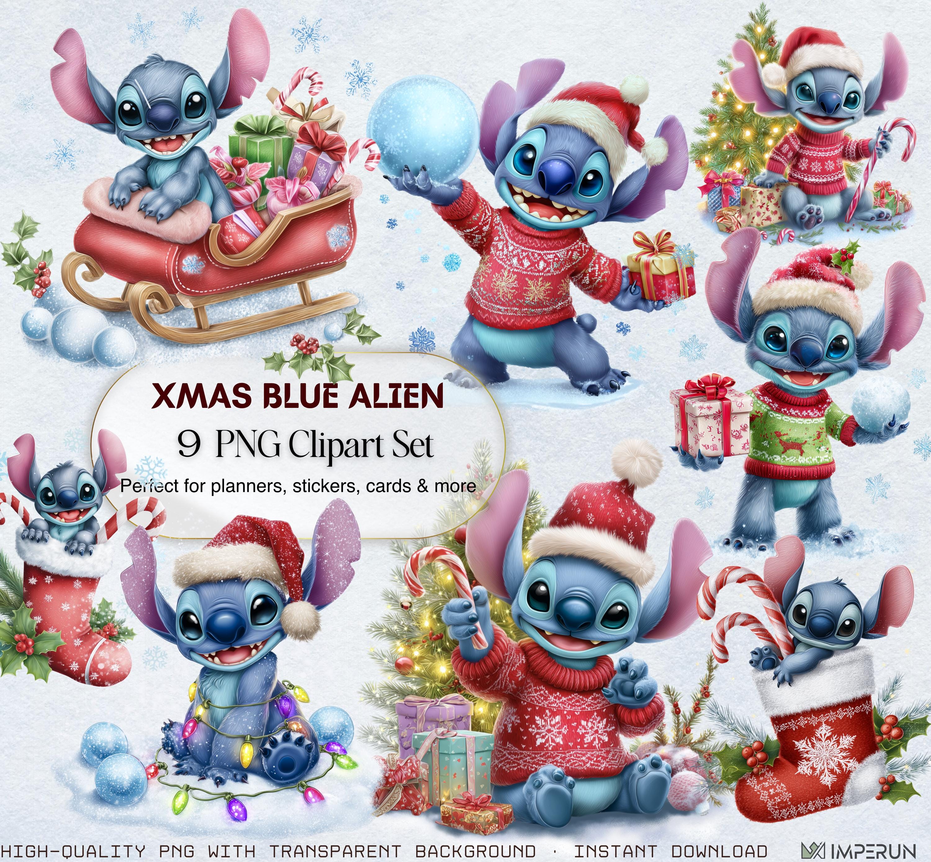 Stitch drawings christmas - Etsy België, image size:3000x2777