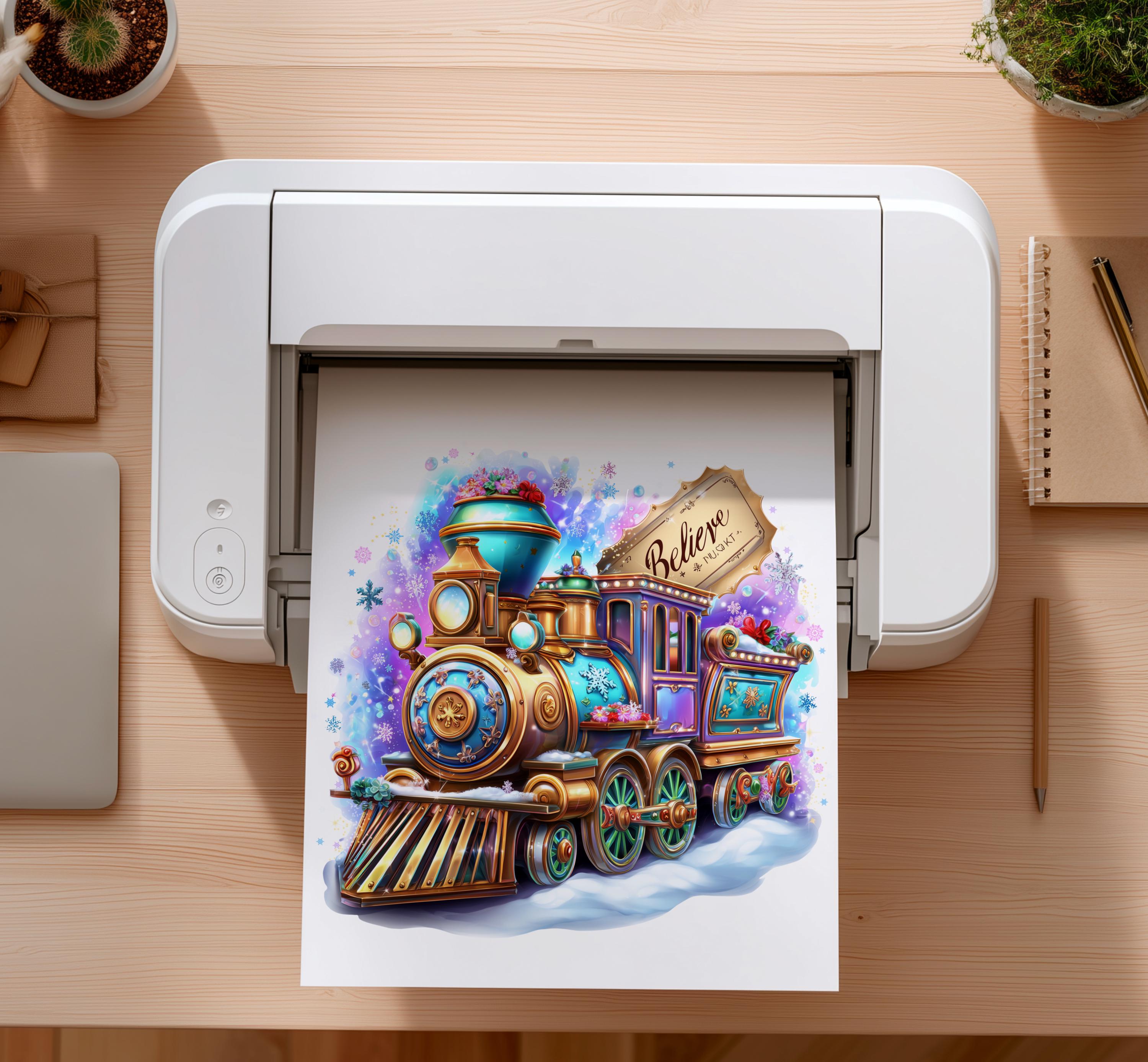 Polar Express Clipart Set, Christmas Train, North Pole (27 PNG) - Etsy
