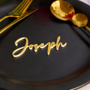 Marque-places pour mariage, Cartes de visite pour mariage, Plaques nominatives, Marque-places personnalisés, Marque-places scintillants