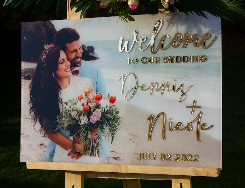 Clear Acrylic Wedding Sign Board Sign Boardacrylic Etsy