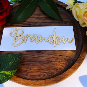 Marque-places pour mariage, Cartes de visite pour mariage, Plaques nominatives, Marque-places personnalisés, Marque-places scintillants