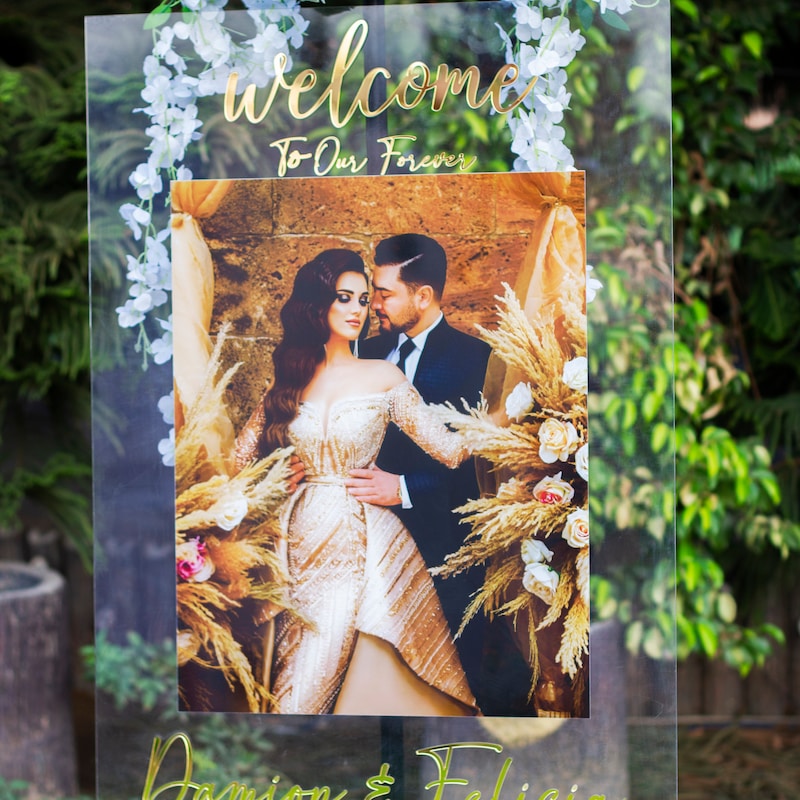 Acrylic Wedding Signs Etsy