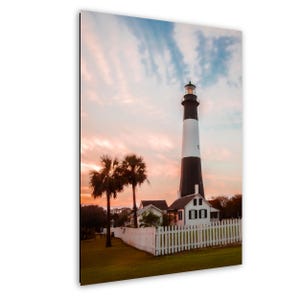 Tybee Island - Savannah Georgia Photography - Lighthouse Sunset Print - Photo on Canvas, Premium Paper, Metal or Acrylic