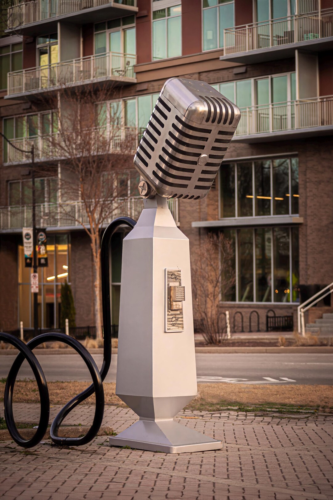 Nashville Microphone Art Print: Music City Souvenir on Canvas, Metal ...