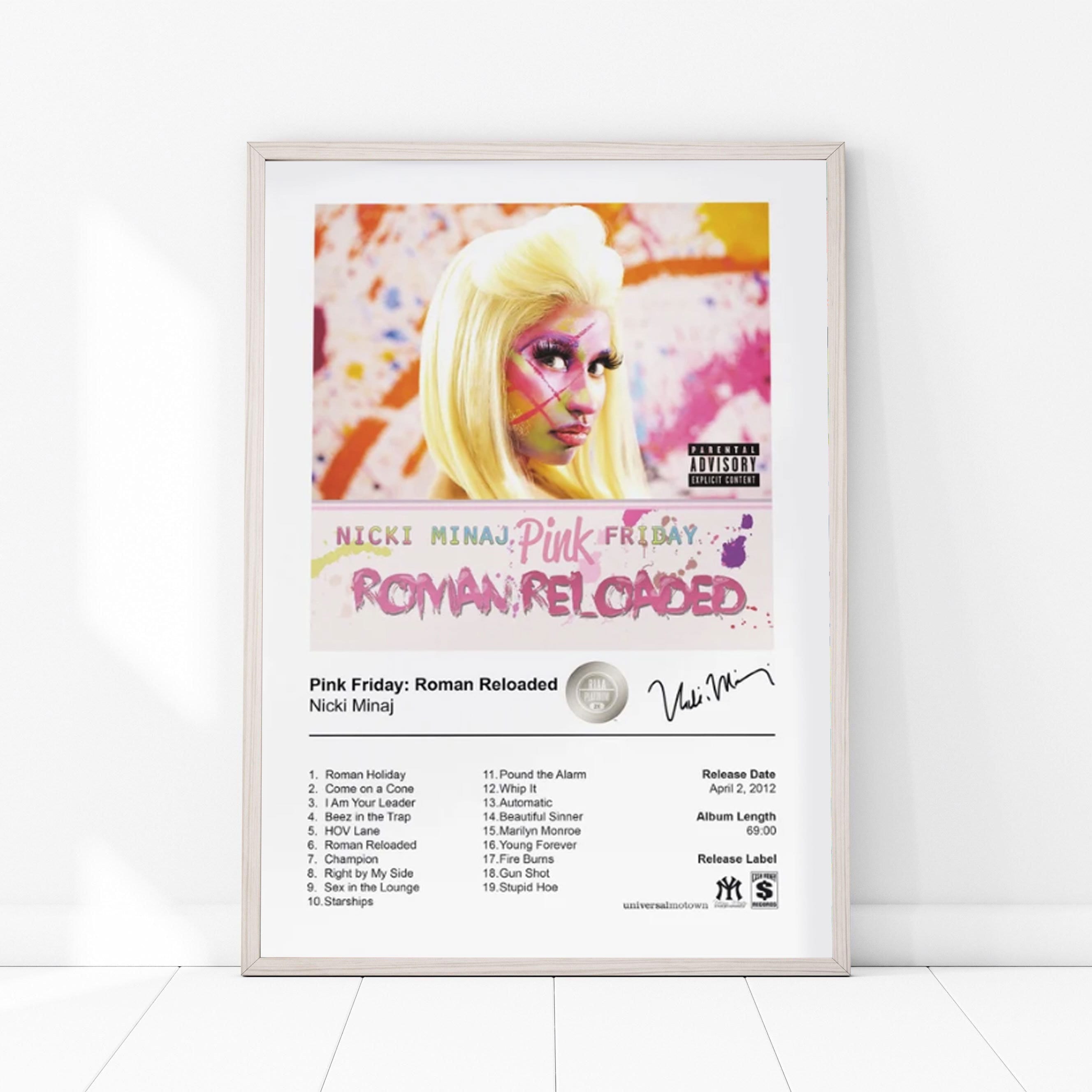 Nicki Minaj Poster, Album Cover Poster, Pink Friday Roman Reloaded