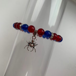Spiderman and Hello Kitty Matching Bracelets With Heart Magnet 