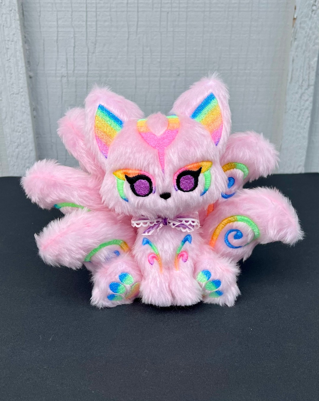 9 Tail Kitsune Plush Custom Made Art Doll Etsy