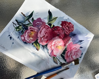 Rose Study - Etsy