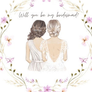Wedding Bridesmaid Card| Will You Be My Bridesmaid