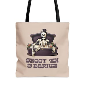 Funny radiology skeleton tote bag, Work bag, Nurse tote gift, Radiology gift, Radiology halloween bag, Xray tote Xray student gift, Rad Tech