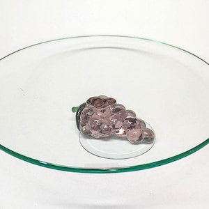 Glass grape fruit plate