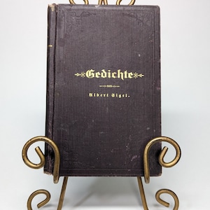 Gedichte Antique, livre de poésie allemand de 139 ans, 1885