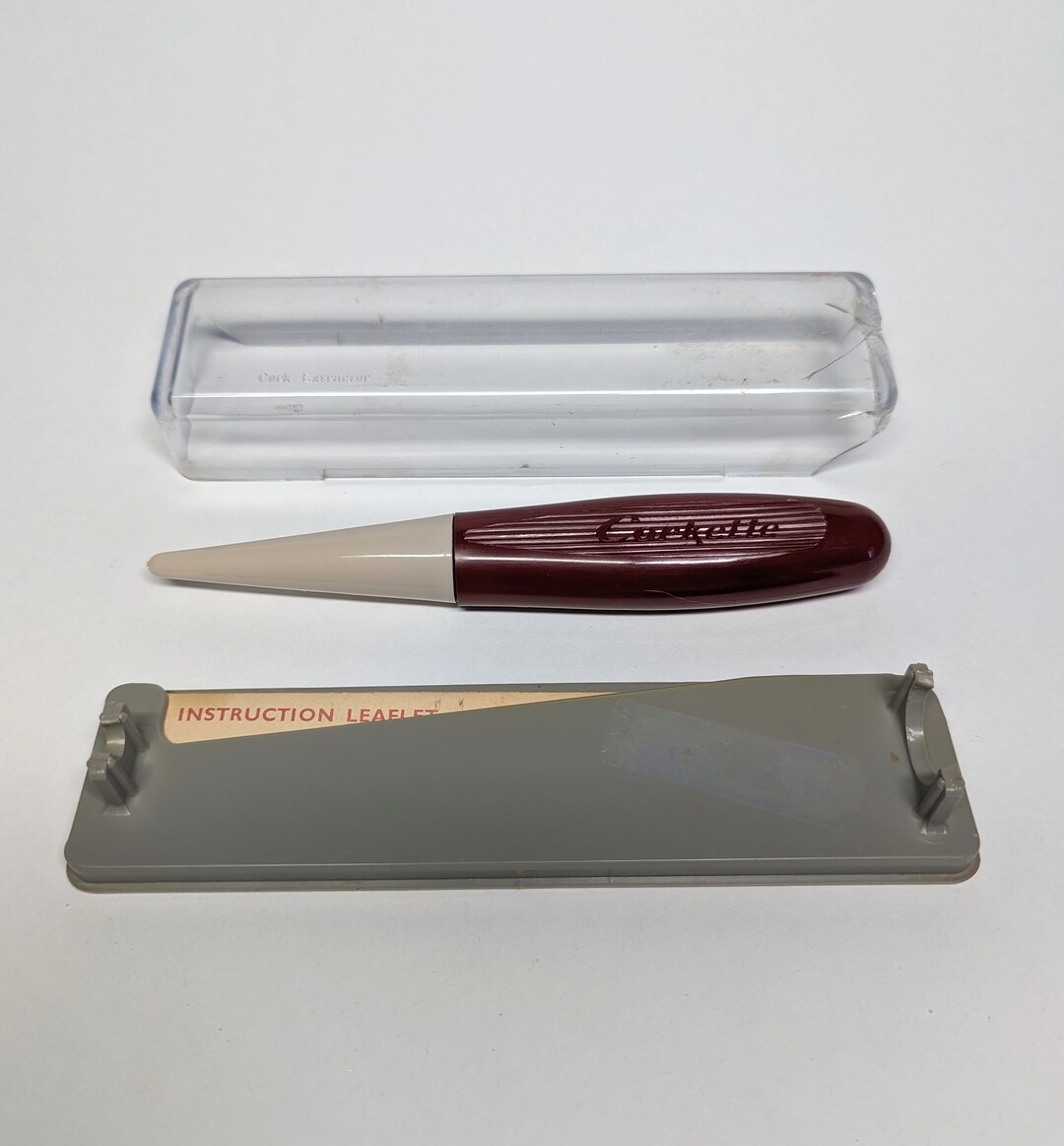 Vintage Corkette Wine Bottle Opener for Stuck Corks Etsy