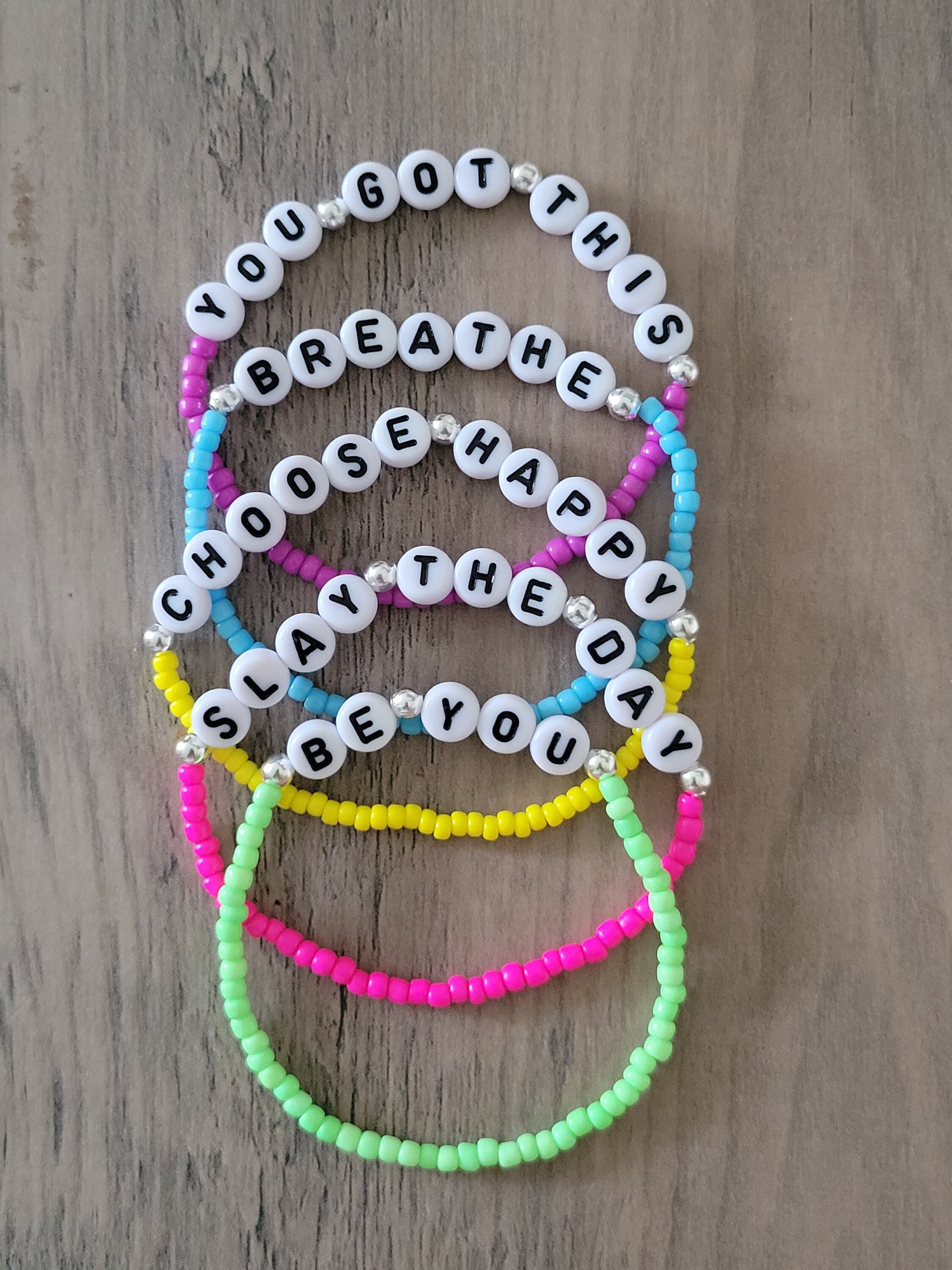 Positive Vibes Bracelet Set Pack of