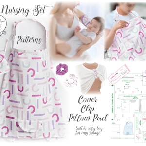 Nursing Accessories, Nursing Cover Pattern, Breastfeeding Cover Pattern, Breastfeeding Accessory Patterns , Nursing Cover Up Sewing Pattern