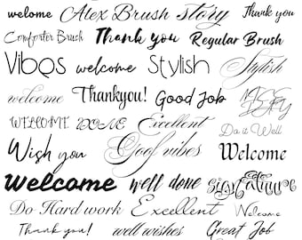 100 Elegant Script & Calligraphy Fonts - Commercial Use (Instant Download)