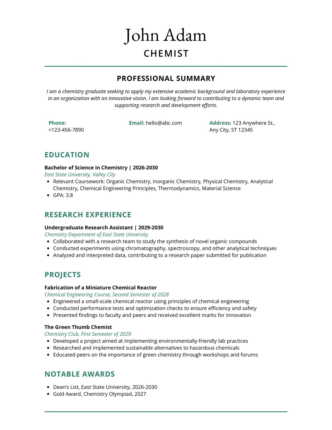 Professional Resume Template CV Template Job Resume in PDF Format ...