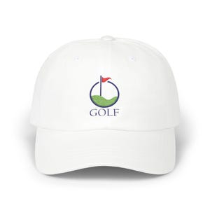 Gorra de golf para papá, gorra clásica, gorra ajustable, idea de regalo de golf, gorra informal para amantes del golf, accesorios deportivos, aire libre, diseño de golf