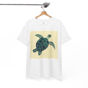 Watercolor Turtle Unisex Softstyle T-Shirt, Turtle Graphic Tee, Eco-Friendly Apparel, Casual Wear, Gift for Nature Lovers, Turtle, Animals