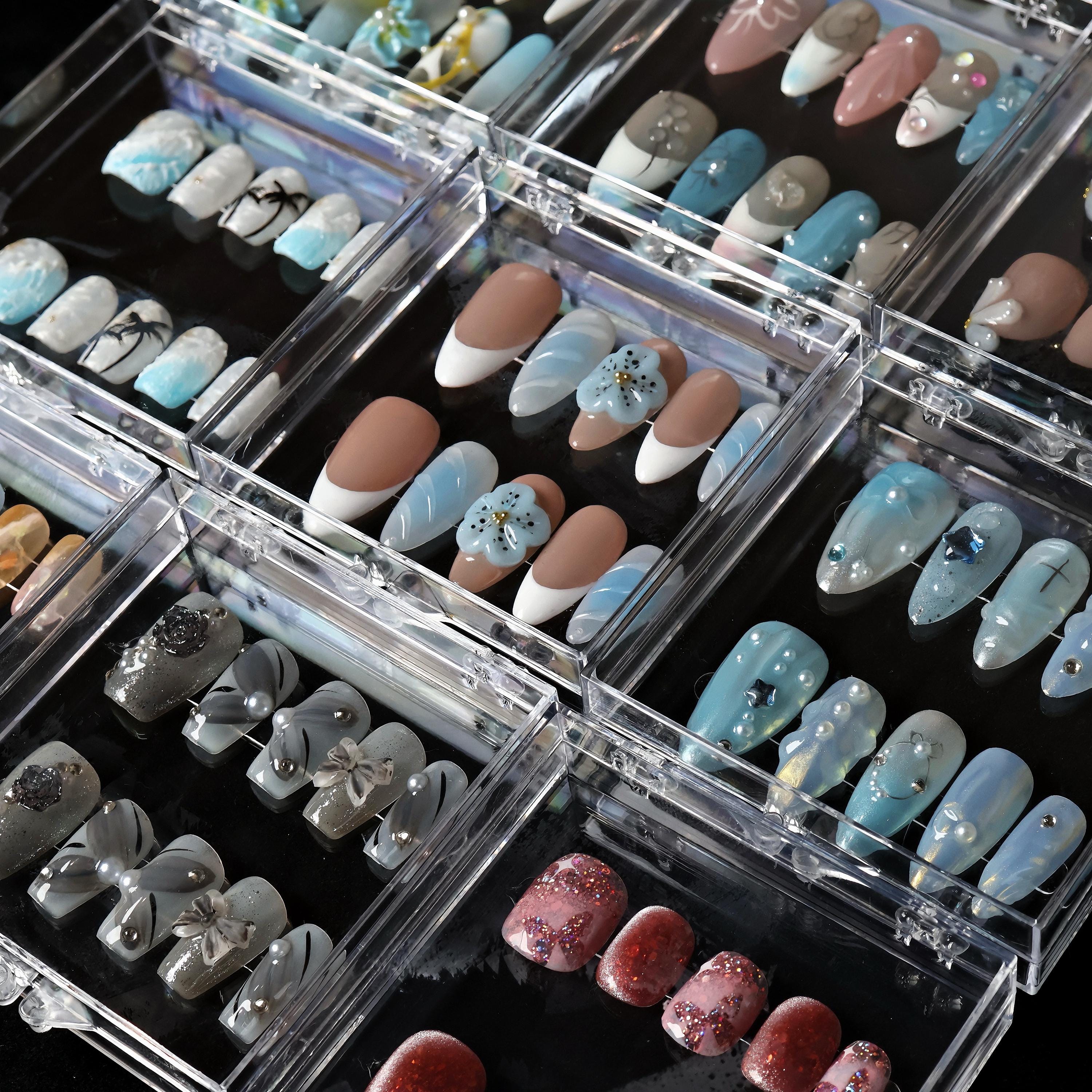4 Sets Press On Nail Blind Box • Mystery Boxes/ Flower Nails/ Spring Nails/ Luxury Press on Nails/Fairy Nails